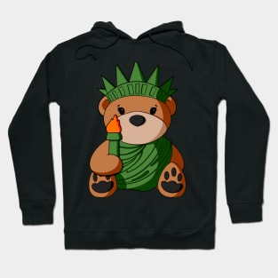 Statue of Liberty Teddy Bear Hoodie